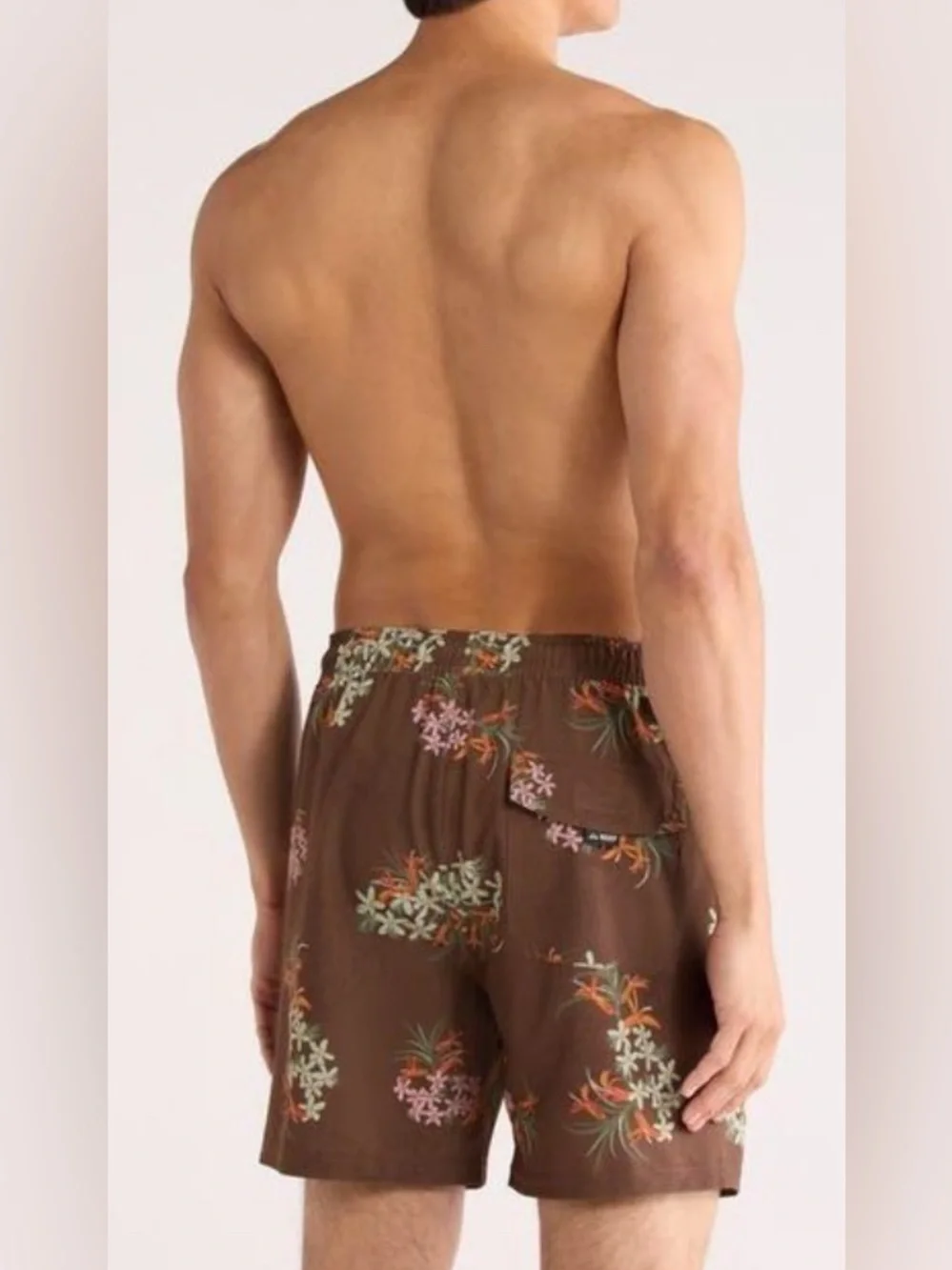 Reef Mens brown Jagger swim trunks NWT